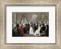 Framed Benjamin Franklin's Reception by the French Court