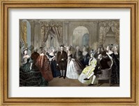 Framed Benjamin Franklin's Reception by the French Court