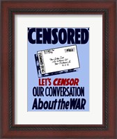 Framed Censored - Postcard