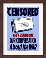 Framed Censored - Postcard