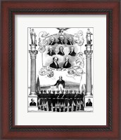 Framed First Eight Presidents of The United States