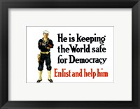 Framed Enlist and Help Him - Navy Sailor