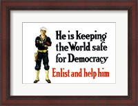 Framed Enlist and Help Him - Navy Sailor