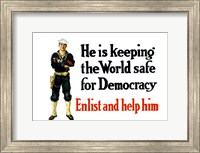 Framed Enlist and Help Him - Navy Sailor