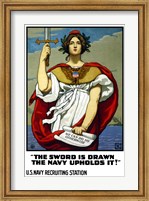 Framed Lady Liberty - U.S. Navy