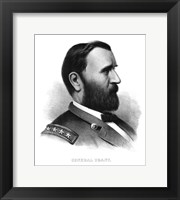 Framed General Ulysses S Grant (vintage Civil War)