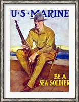 Framed U.S. Marine - Be A Soldier