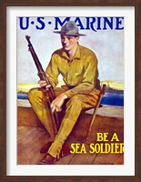 Framed U.S. Marine - Be A Soldier