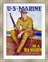 Framed U.S. Marine - Be A Soldier