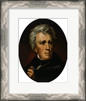Framed President Andrew Jackson (color portrait)