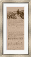 Framed President Abraham Lincoln and Gettysburg Address