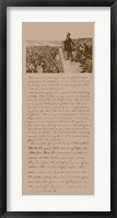 Framed President Abraham Lincoln and Gettysburg Address