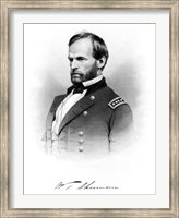 Framed General William Tecumseh Sherman
