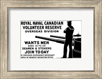 Framed Royal Naval Canadian Volunteer Reserve