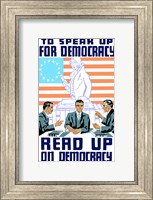 Framed Speak Up on Democracy