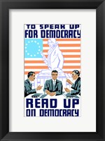 Framed Speak Up on Democracy
