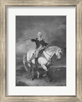 Framed General George Washington on Horseback