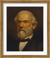 Framed General Robert E Lee (Civil War, Color)