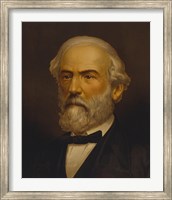 Framed General Robert E Lee (Civil War, Color)