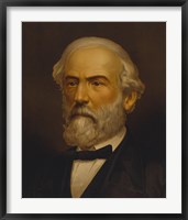 Framed General Robert E Lee (Civil War, Color)