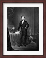 Framed President Abraham Lincoln Standing