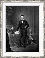 Framed President Abraham Lincoln Standing