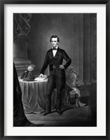 Framed President Abraham Lincoln Standing