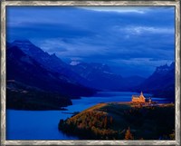 Framed Prince of Wales Hotel, Wateron Lakes National Park, Alberta, Canada