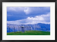 Framed Windmills at Pincher Creek, Alberta, Canada
