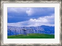 Framed Windmills at Pincher Creek, Alberta, Canada