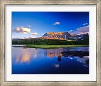 Framed Sofa Mountain Reflects in Beaver Pond, Wateron Lakes National Park, Alberta, Canada