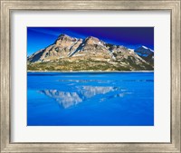 Framed Vimy Peak Reflects into Waterton Lake, Wateron Lakes National Park, Alberta, Canada