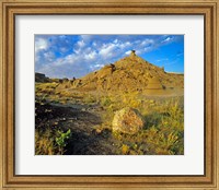 Framed Dinosaur Provincial Park in Alberta, Canada