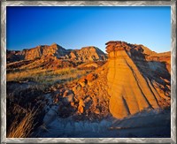 Framed Badlands, Rocks, Dinosaur Provincial Park, Alberta