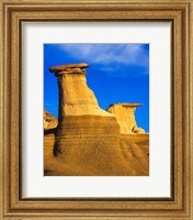 Framed Hoodoos at Drumheller Alberta, Canada