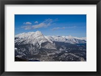 Framed Alberta, Banff, River Valley, Sulphur Mountain