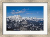 Framed Alberta, Banff, River Valley, Sulphur Mountain