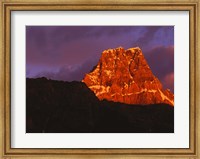 Framed Early Light in Jasper National Park, Alberta, Canada