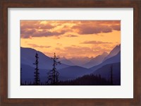 Framed Sunset in Banff National Park, Alberta, Canada
