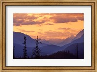 Framed Sunset in Banff National Park, Alberta, Canada