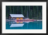 Framed Canoe rental house on Lake Louise, Banff National Park, Alberta, Canada
