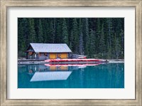 Framed Canoe rental house on Lake Louise, Banff National Park, Alberta, Canada