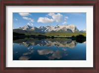 Framed Lower Kananaskis Lake, Peter Lougheed Park, Alberta