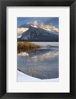 Framed Mount Rundle, Vermillion Lake, Banff NP, Alberta