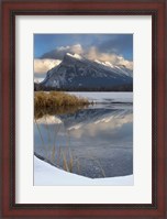 Framed Mount Rundle, Vermillion Lake, Banff NP, Alberta
