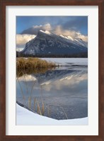 Framed Mount Rundle, Vermillion Lake, Banff NP, Alberta