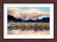 Framed Vermillion Lake, Banff National Park, Alberta