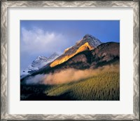 Framed Alberta, Banff NP, Sunrise of the Canadian Rockies