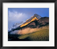 Framed Alberta, Banff NP, Sunrise of the Canadian Rockies