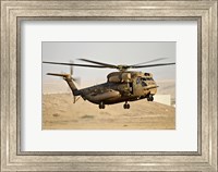 Framed CH-53 Yasur 2000 of the Israeli Air Force in a rescue demonstration